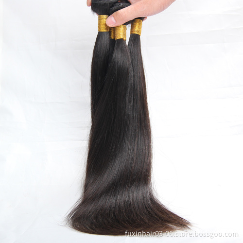 Virgin Human Hair Cuticle Aligned Raw Indian Remy Hair WEAVING Silky Straight Wave Machine Double Weft ALL Colors >=25%